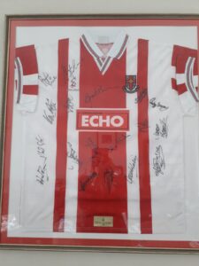 Lincoln City 1997-8 Framed Signed Shirt
