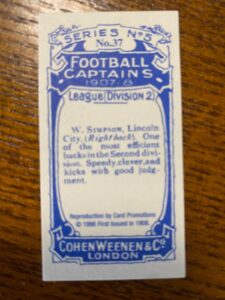 Captain of the Imps 1907-8