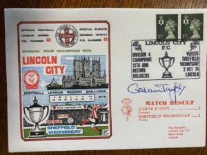 Signed Envelope by Graham Taylor 1976-7