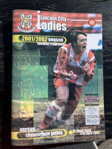 Lincoln Ladies Signed Programme 2001-2