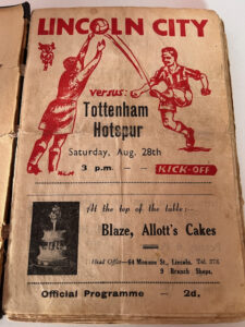 Programme v Tottenham – League Division TWO – 1948-9